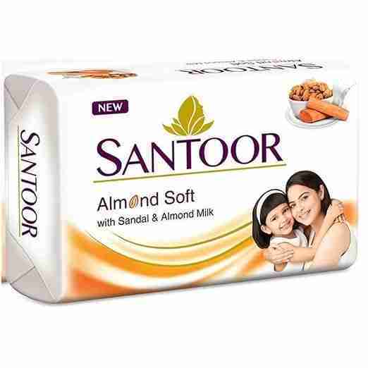 UNIQUE - SANTOOR ALMOND SOFT SAOP BAR 125G