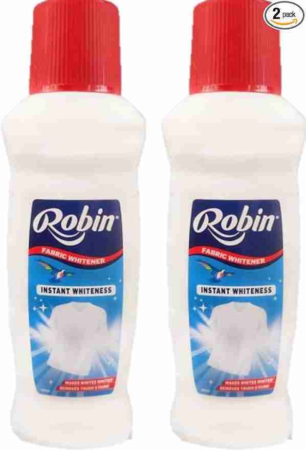 Robin Fabric Whitener Makes Whites Whiter | Removes Tough Stains 200ML