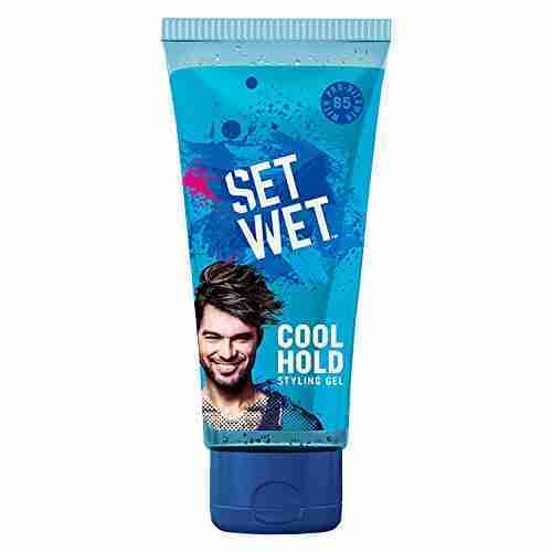 Set Wet Styling Hair Gel for Men - Casually Cool, 50gm | Medium Hold, High Shine | For Medium to Long Hair |No Alcohol, No Sulphate
