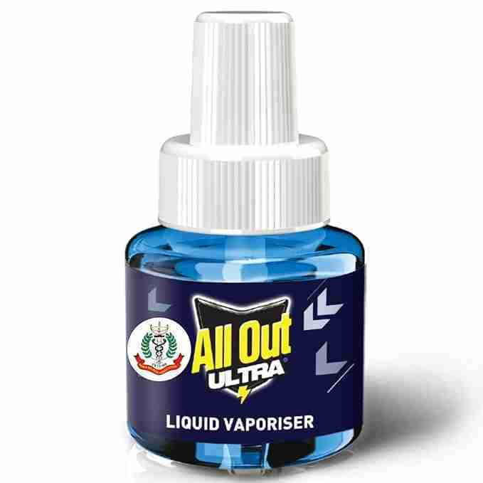 All Out Ultra Liquid Vaporizer Refill (45ml) | Kills Dengue, Malaria & Chikungunya Spreading Mosquitoes| India's Only Mosquito Killer Brand Recommended by Indian Medical Association