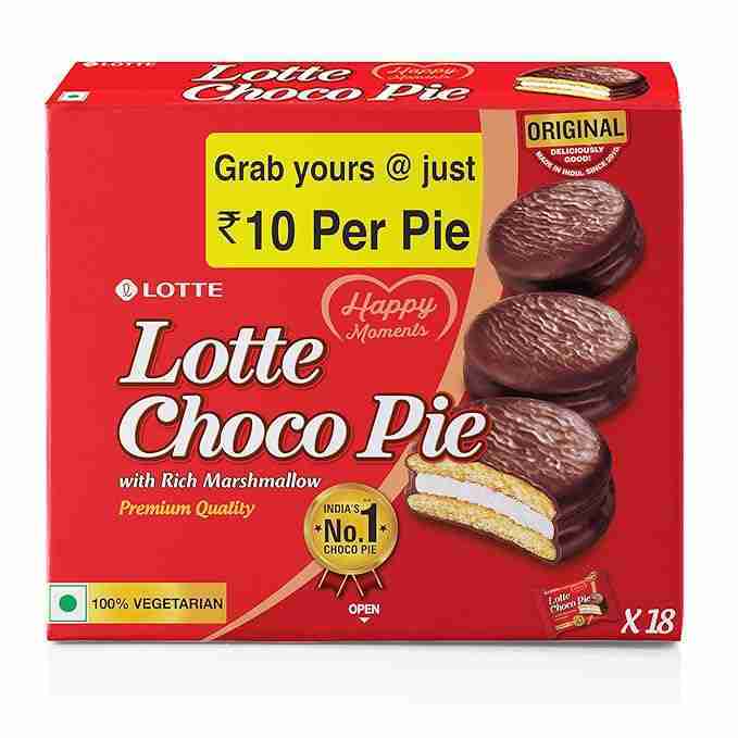 Lotte Choco Pie,Chocolate 450G/414G (Weight May Vary)