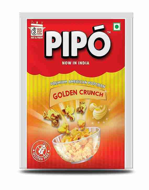 PIPO Instant Popcorn, Golden Crunch Pouch, 40 g