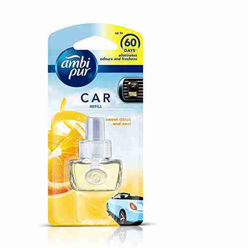 Ambi Pur Sweet Citrus and Zest Car Air Freshener Refill (7.5 ml)
