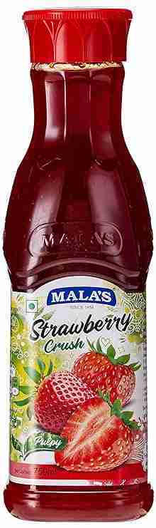 Mala's Strawberry Crush, 750 Millilitre, Liquid