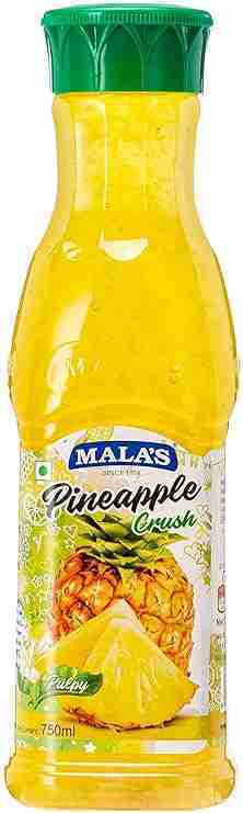 Mala's Crush, Pineapple, 750 Millilitre
