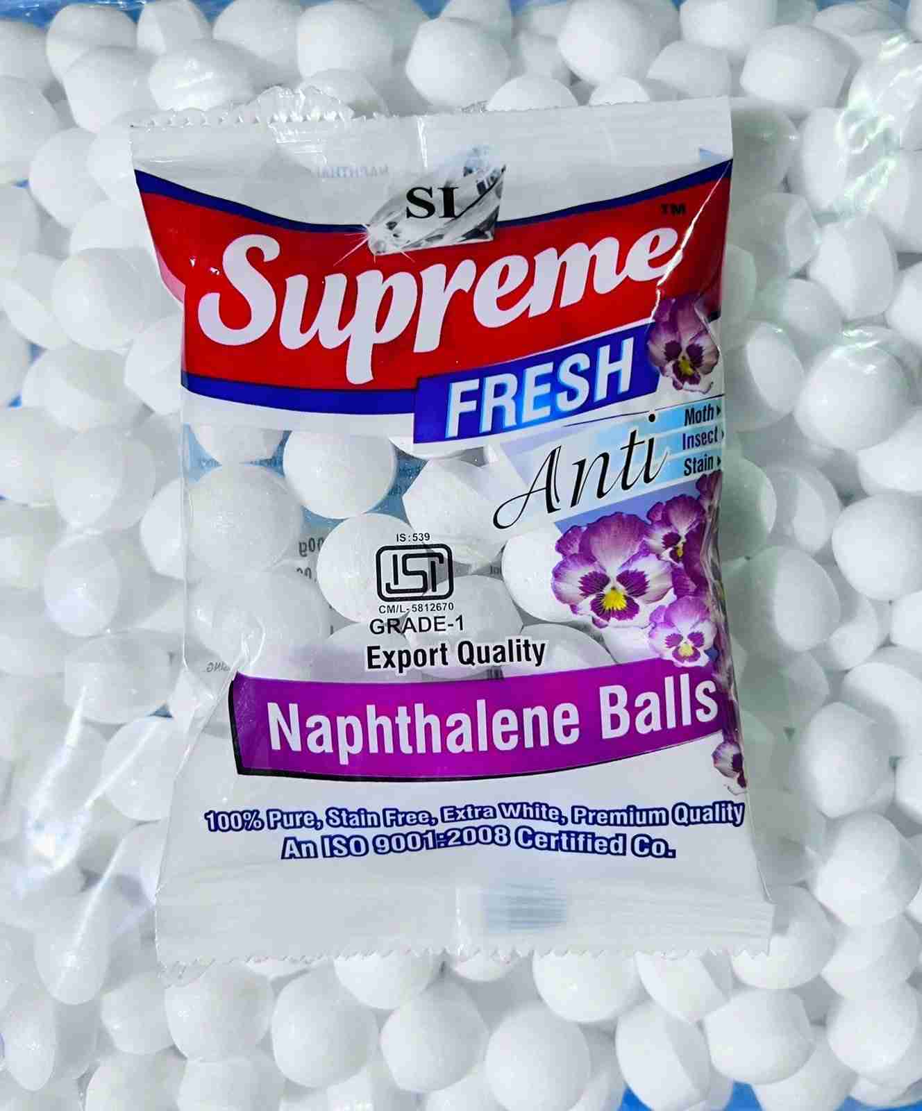 SUPREME FRESH NAPTHALENE BALLS 100G